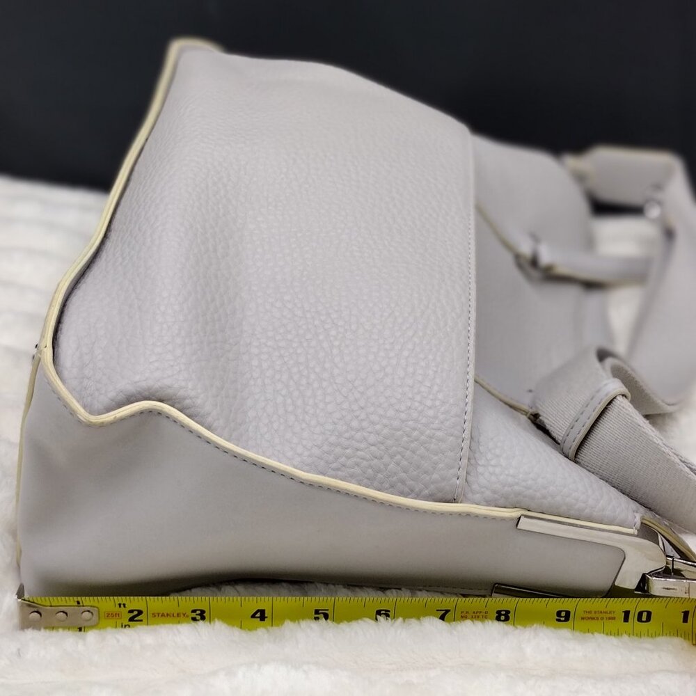 Calvin Klein Fay Convertible East/West Tote Bag in Dove Grey Vegan Leather - Picture 7 of 9